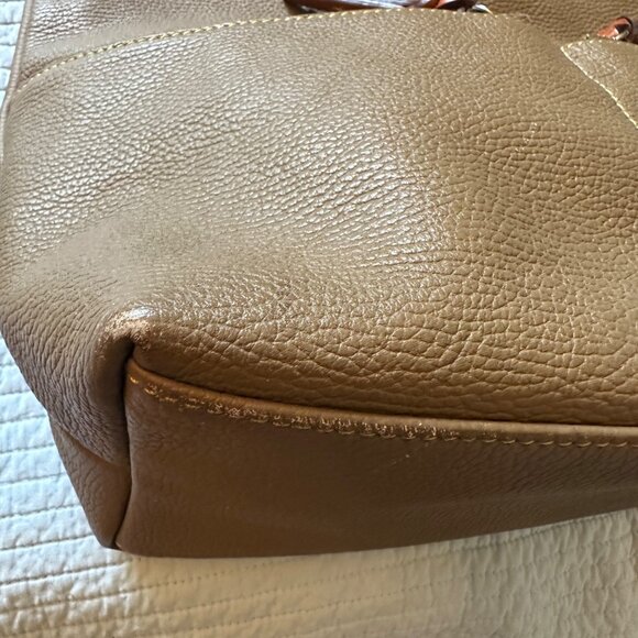 Michael Kors Pebbled Leather Hobo Shoulder Bag Tan Brown - Picture 4 of 12